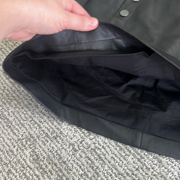 BCBGMaxazria Leather Skirt - Picture 6 of 8